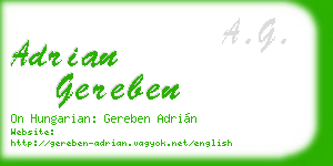 adrian gereben business card